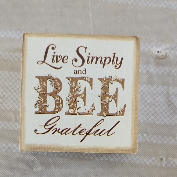 GANZ Other - GANZ Cream Decorative Block